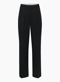 THE EFFORTLESS PANT™ CURVE-FIT Office Bottoms With Belt Loops And Straight Hem, Wide Leg Pants With Pressed Crease For Work, Timeless Wide-leg Workwear Pants, Business Pants With Belt Loops, Business Casual Wide-leg Bottoms With Pressed Crease, Tapered Straight Leg Dress Pants For Work, Business Casual Wide-leg Pants With Pressed Crease, Tapered Straight Hem Dress Pants For Work, Tapered Dress Pants For Workwear