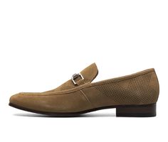 Dress up your summer look with the Stacy Adams Wydell Moc Toe Bit Slip On. Made with soft leather and suede upper on a modern stacked heel. Featuring breathable leather linings and a Memory Foam footbed, the Wydell is as comfortable as it is stylish. Soft leather and suede upper, Slip on entry, Flat heel, Moc Toe, Fully cushioned, leather covered insole with Memory Foam for all-day comfort, Durable rubber outsole | Men's Stacy Adams Wydell Dress Loafers in Tan Suede Size 13 Classic Brogue Dress Shoes For Summer, Classic Summer Dress Shoes With Brogue Detailing, Elegant Summer Dress Shoes With Brogue Detailing, Summer Elegant Dress Shoes With Leather Sole, Elegant Summer Dress Shoes With Leather Sole, Casual Suede Leather Shoes For Semi-formal Occasions, Semi-formal Leather Shoes With Leather Sole For Spring, Leather Dress Shoes For Summer Semi-formal Events, Semi-formal Spring Leather Shoes With Leather Sole