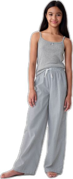 Casual Gap Bottoms For Daywear, Casual Gap Sleepwear For Spring, Casual Cotton Sleepwear By Gap, Casual Summer Sleepwear By Gap, Casual Gap Sleepwear For Pajama Party, Summer Loungewear Pants By Gap, Summer Loungewear Pants From Gap, Gap Summer Loungewear Pants, Gap Sleepwear For Spring Loungewear