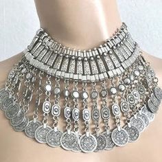 Silver Rodium Polish Oxidized Silver color Necklace in Metal Alloy studded with Artificial Oxidized Silver Necklace, Costume Necklaces, Tassels Fashion, Color Necklace, Metal Necklace, Oxidized Silver, Metal Necklaces, Jewelry Business, Necklace And Earrings