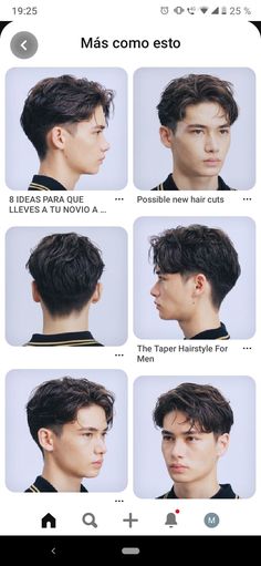 Men Short Hairstyle Big Forehead, Men Haircut 360 View, Kpop Mens Hairstyles, Mullet Hairstyle Mens Front View, Fancy Hairstyles Men, Short Parted Hair Men, Shorter Haircuts For Men, Long Cropped Hair, Male Haircut For Round Face