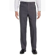 Polyester/Wool Tropical Washable Trouser in Dark Grey (Self Sizer Plain Front - Regular & Short Rise) by Berle Mens Clothing Store, Wool Trousers, Wool Pants, Dress Pant, Pair Of Pants, New Model, Needle And Thread, Clothing Store, Custom Made