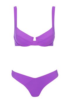 LAGUNA BIKINI SET PURPLE - VETCHY Purple Set, Blonde Model, Bright Purple, Cool Suits, Get Yours Now, Bra Sizes, Kim Kardashian, Purple Color, Best Seller