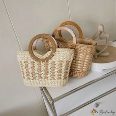 Bird in Bag - Popular woven bags female days new crossbody female bags fashion straw bags shoulder handbag Trendy Beige Rattan Straw Bag, Trendy Rattan Basket Shoulder Bag, Trendy Beige Rattan Shoulder Bag, Trendy Straw Bags With Bamboo Handle, Trendy Rattan Straw Bag With Braided Handles, Trendy Rattan Bags For Daily Use, Large Capacity Rattan Bags For Spring, Trendy Rattan Bags, Trendy Woven Rattan Straw Bag