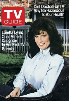 the cover of tv guide magazine with an image of a woman sitting in a chair