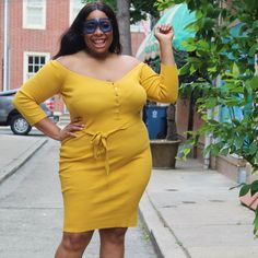 Available In: 1x,2x,3x Model Measurements: Height: 5'10 Bust: 44 Waist: 42 Hips: 55 Dress 18: Wearing A 2x Yellow Long Sleeve Dress, Yellow Long Sleeve, Model Measurements, Sleeve Dress, Colorful Dresses, Paradise, Long Sleeve Dress, Plus Size, Womens Dresses