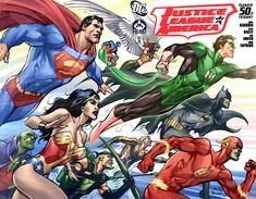 the cover to justice league america