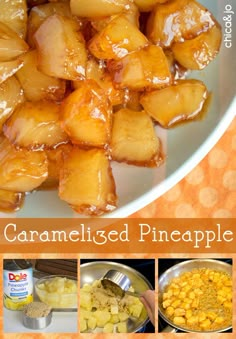 Caramelized Pineapple Fried Pineapple Recipes, Carmelized Pineapple Rings, Cooked Pineapple On Stove, What To Do With Fresh Pineapple, Crushed Pineapple Recipes Dinner, Pineapple Breakfast Ideas, Chunk Pineapple Recipes, Leftover Pineapple Recipes