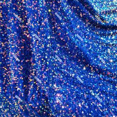 Glamorous Blue Sparkling Sequin Fabric, Glamorous Sparkling Blue Sequin Fabric, Blue Sparkling Sequin Fabric For Party, Glamorous Blue Sequin Fabric For Party Season, Blue Sequin Fabric For Party Season, Fabric For Sale, Stretch Velvet, Velvet Material, Sequin Fabric