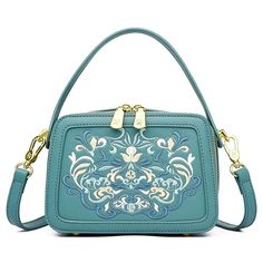 Buy Fashion Floral Embroidery Handbag Women High Quality Leather Shoulder Bags Designer Ladies Small Crossbody Messenger Bag Female for only $52.99 at Julie bags! Elegant Embroidered Square Shoulder Bag, Elegant Square Embroidered Shoulder Bag, Formal Embroidered Rectangular Shoulder Bag, Embroidered Leather Rectangular Shoulder Bag, Elegant Embroidered Tote Satchel, Elegant Embroidered Satchel For Everyday Use, Elegant Embroidered Satchel For Daily Use, Chic Embroidered Shoulder Bag For Everyday, Elegant Embroidered Satchel For Everyday