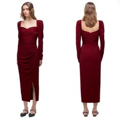 Beautiful Dress, Worn Once For An Event. Crepe Chiffon Material. Less Than A Year Old. Self Portrait Runs Small, This Fits Like A True 2. Wrap Midi Dress, Chiffon Material, Beautiful Dress, Self Portrait, A Year, Beautiful Dresses, Year Old, Size 2, Chiffon