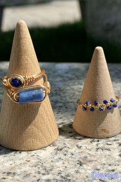 Feel the regal charm and magical aura of our lapis lazuli rings. Perfectly designed for those who appreciate the finer things in life, these rings capture the essence of elegance and the power of nature. #handmade#jewelry#handmadejewelry#wirewrap#wirewrappedjewelry#wire#ring#ringsjewelry#Lapisring#bohostyle#Spring/Summer#wirework#Beach style Adjustable Natural Stones Toe Ring, Adjustable Natural Stone Toe Ring, Unique Handmade Stackable Rings As Gift, Unique Handmade Stackable Rings For Gift, Bohemian Stackable Rings With Natural Stones For Gift, Unique Adjustable Crystal Healing Ring, Hand Wrapped Ring For Promise, Hand-wrapped Promise Ring, Hand Wrapped Ring For Promise Ring