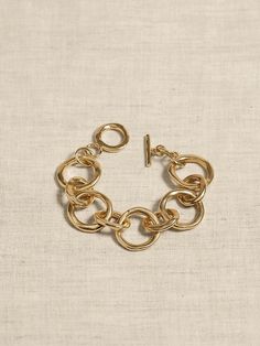 Circolo Chain Bracelet | Aureus + Argent | Banana Republic Signature Collection, Chain Bracelet, Banana Republic, Gold Bracelet, Style Inspiration, Brass, Bracelet, Chain, Gold