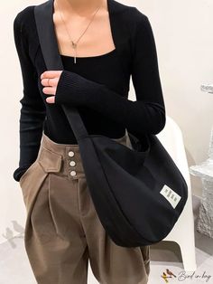 Bird in Bag - Leather Hobo Bag Hobo Bag Outfit, Office Bags For Women, Bag For College, Bags Korean, Korean Bag, Uni Bag, My Style Bags, Shoulder Bags For School, Bags For Teens