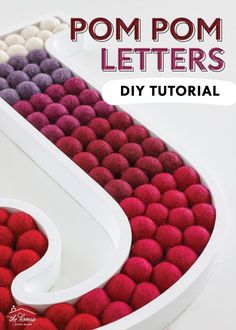 In this Pom Pom Letters DIY Tutorial, I'm breaking down my full supply list and step-by-step instructions for creating your own trendy masterpiece! Beyond picking your own colors, style, font, and size, making your own felt ball wall letter can save you some money too! Pom Letters, Stylish Kids Bedroom, Pom Pom Letters, Stylish Playroom, Kid Playroom, Playroom Makeover, Letters Diy, Diy Playroom, Wall Letter