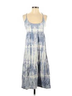 Gap Casual Dress Size: X-Small Blue Dresses - used. 100% COTTON, DropWaist, Halter, Tie-dye, High Low, Sleeveless | Gap Casual Dress - DropWaist: Blue Tie-dye Dresses - Used - Size X-Small Blue Tie Dye Dress, Blue Casual Dress, Blue Dress Casual, Tie Dye Dress, Blue Tie, Blue Tie Dye, Drop Waist, Casual Dresses For Women, High & Low