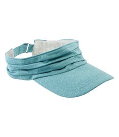 Pistil's customer favorite Lizzie visor is made from super-soft jersey that has the feel of your favorite cotton tee. A full brim keeps your face in the shade while a soft terry sweatband absorbs sweat. One size; women's-specific fit. Polyester/cotton. Soft, absorbent terry cloth inner sweatband. Ruched fabric in front for subtle style. Full brim for sun protection. Adjustable strap-back closure. Imported. Casual Visor Hat With Cotton Sweatband, Casual Summer Visor With Sweatband, Casual Summer Visor For Sports Events, Casual One-size Visor Cap, Adjustable Cotton Visor, Casual Visor With Uv Protection For Sports Events, Casual Outdoor Visor With Cotton Sweatband, Casual Visor With Upf 50+ And Curved Brim, Casual Visor With Cotton Sweatband For Outdoor