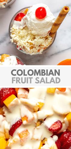 Colombian Fruit Salad Recipe Colombian Fruit Salad, Colombian Potato Salad, Latin American Dishes, Colombian Dessert Recipes, Colombian Womens Fashion, Colombian Desserts Easy, Easy Columbian Recipes, Authentic Colombian Recipes, Columbia Food Recipes