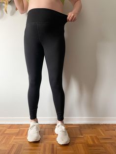 The high-waisted legging is designed to flatter your figure and hold you in without holding you back. Strategically placed seams with our PowerHold® fabric to smooth and lift your body in all the right places. Legendary fit. Max compression. Boost technology. PowerHold is a true performance fabric, thanks to high-compression, sweat-wicking tech. It lifts, sculpts, and supports you as you train — no matter the intensity. Size: Small to Medium Depends on how much compression you want 26-32" waist Tight Workout Pants With 5-inch Inseam, Tight High-rise Athleisure Activewear, Solid Tight Activewear For Light Exercise, High Rise Tight Yoga Pants Athleisure, High Stretch Athleisure Tights With Wide Waistband, Tight High Rise Athleisure Leggings, High Rise Tight Athleisure Leggings, Black Tight Activewear With 5-inch Inseam, Sporty High Stretch Leggings With Wide Waistband