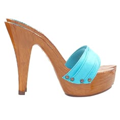 CLOGS HANDMADE IN ITALY Lacquered wood effect base clogs Double turquoise band Heel height 13 cm + plateau 4 cm. Stable and comfortable made entirely in ITALY. Craftsmanship. BEFORE COMPLETING YOUR PURCHASE DO NOT FORGET TO CHECK THE SIZE! High Heel Wooden Platform Mules, High Heel Wooden Clogs For Summer, High Heel Wooden Platform Clogs, High Heel Platform Beach Clogs, High Heel Platform Clogs For Beach, High Heel Wooden Platform Heels, Wooden High Heel Platform Shoes, 2000s Clothes, Clogs And Mules