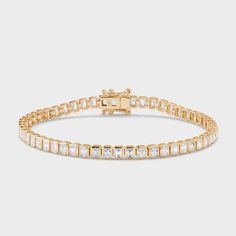 Bezel Set Emerald Cut Tennis Bracelet – The Clear Cut Emerald Cut Diamonds, Understated Elegance, Tennis Bracelet, Bezel Setting, Emerald Cut, Natural Diamonds, Diamond Cuts, Emerald, Tennis