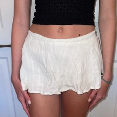 Reposhing This Item I Purchased- Was Listed As A Skirt Which It Does Work For Lol Def A Mini But It’s Actually A Crop Top Lmao. Two In One Deal! It Was Too Funny To Even Open A Case And Return Never Worn. Casual Mini Shorts For Beach Season, Casual Skirted Shorts For Summer, White Mini Bottoms For Beach, White Mini Length Bottoms For Beach, White Mini Length Beach Bottoms, Flowy Cotton Skirt For Beach Season, Casual Short Mini Skirt For Beach Season, Casual Mini Length Bottoms For Beach Season, Casual Beach Mini Skirt For Summer