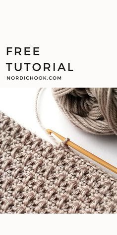 a crochet pattern with yarn and knitting needles