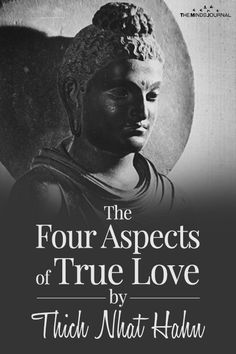 the four aspects of true love by thicht natt haun, with an image of buddha