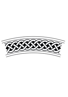 a black and white drawing of a celtic design