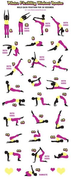 a poster showing the different positions of yoga