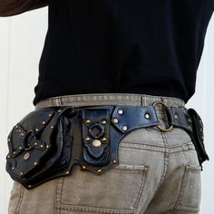 "━━ ━━ The X-belt, made of strong and soft leather. The older it gets, the nicer it becomes! It has 2 big front side pockets which close with zip, and 2 big secret pockets in the back to store your most important belongings. The best accessory to ride your bike, hike the World, dance in festivals or rock your life in total freedom. All our belts are hand made with love and care ♥ ━━ ━━ FABRIC: Leather and brass UNISEX COLORS: Black SIZES: Medium: 82 --> 98 cm, 32.25\" --> 16.25\" Large: 89 Black Belt Bag With Multiple Pockets For Travel, Black Travel Belt Bag With Multiple Pockets, Black Leather Shoulder Bag With Belt Detail, Black Leather Bag With Belt Detail, Black Leather Shoulder Bag With Belt, Black Belt With Removable Feature For Festivals, Black Belt Bag For Travel With Belt Included, Black Belt Bag With Belt Included For Travel, Black Leather Belt For Everyday Use