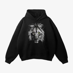 The Lion Oversized Fleece Graphic Hoodie – Starphase Winter Graphic Print Hoodie Sweatshirt, Graphic Print Hooded Fleece Sweater, Relaxed Fit Graphic Print Hooded Hoodie, Winter Hooded Graphic Sweats, Oversized Graphic Print Hooded Hoodie, Winter Graphic Print Crew Neck Hoodie, Streetwear Hoodie Sweatshirt, Oversized Fleece Sweatshirt For Streetwear, Relaxed Fit Hoodie With Graphic Print