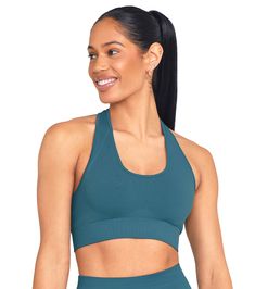 Experience ultimate comfort while working out with seamLUX™ BARE BRA. Its seamless design and racerback provide medium support, allowing you to fully concentrate on reaching your fitness goals. Crafted from sweat-wicking and quick-drying fabric, this bra will keep you cool and dry. Plus, it comes with removable padding for customizable fit. Made of high-quality sweat-wicking and quick-drying materials. Available in NYLON / SPANDEX. Has removable bra padding. Made from sweat wicking / quick dryin