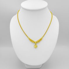 This Shop has a Special Free Gift (Chain) for Every Order. 😊🙏 Item including :1 x Necklace For: Women, Girl Type: GOLD PLATED over Brass, Nickel free Purity: 96.5% Surface: Shiny & Carved Length: ~ 18 inches Weight: ~ 15 grams Color: Yellow Gold ( slightly +/- from photo ) Handmade from Thailand. Thai gold plating technic really solid and stunning look. Rewarding your life from hard working, match up your dress, bridesmaid wedding engagement or a gift to someone special for you. The Crafts Thai Gold Necklace, Gold Necklace Wedding, 22k Gold Necklace, Gold Designs, Yellow Gold Jewelry, Gold Chain Jewelry, Dress Bridesmaid, Gold Necklace Designs, Bridesmaid Wedding