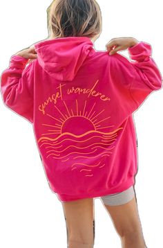 Trendy Spring Beach Sweatshirt, Trendy Sweatshirt For Beach In Spring, Trendy Beach Season Hoodie Sweatshirt, Cotton Hoodie For Summer Vacation, Summer Vacation Cotton Hoodie, Summer Casual Hoodie With Letter Print, Casual Summer Hoodie With Letter Print, Summer Letter Print Hoodie Sweatshirt, Trendy Summer Beach Sweatshirt