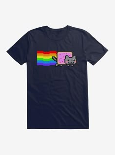 Wash cold; dry lowImportedListed in men's  unisex sizesMaterial content by color:Solid Colors - 100% combed ring spun cottonHeather Grey - 90% cotton; 10% polyester Scenecore Clothes, Scene Clothing, Scene Clothes, Scene Shirt, Silly Clothes, Silly Shirt, Scene Outfits, Nyan Cat, Scene Fashion