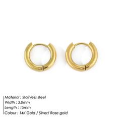 Item Type: Earrings Metals Type: Stainless Steel Size: 20*16MM Width: 3MM Classic Punk, Unisex Earrings, Classic Wedding Rings, Metal Fashion, Punk Jewelry, Statement Drop Earrings, Stacked Jewelry, Trendy Earrings, Valentines Jewelry