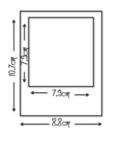 the size and width of a square mirror