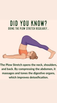 a woman doing yoga poses with the caption did you know?