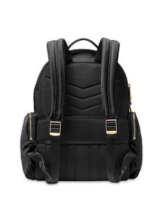 The Prescott Large Nylon Backpack is the ideal companion for your Instagram adventures. Featuring top grab handle, padded shoulder straps and multiple interior and exterior pockets, including a dedicated tech compartment that fits your iPad. Keep your gear organized and accessible with two lined interior slip pockets, zip closure main compartment and three zippered side pockets. At just 11' x 6.75' x 15.5', this durable nylon backpack has ample storage without bulk, so you can capture memories o Michael Kors Backpack, Backpack Free, Backpack Brands, Capture Memories, Wedge Pumps, Blue Backpack, Pink Backpack, Large Backpack, Pump Sandals