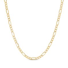 Dress up any look with this Figaro chain necklace. hollow 10K yellow gold 3.9mm width 22 inches with lobster clasp Made in Italy Figaro Necklace, Figaro Chain Necklace, Mens Chain Necklace, Figaro Chains, Figaro Chain, Chains Necklaces, Accessories Jewelry Necklace, Men Necklace, Chains Necklace