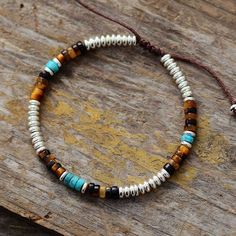 Leather Beaded Jewelry, Hippie Men, Memorial Bracelet, Diy Bracelet Designs, Beads Bracelet Design, Bead Leather, Macrame Bracelets, Photo Bracelet, Beaded Jewelry Diy