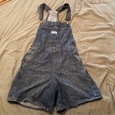 Dark Wash Levi’s Shortalls Nwt Short Overalls, Levi Overalls Shorts, Dark Wash High Rise Denim Shortalls, Levi's Blue Overalls, Levis Short Overalls, Vintage Medium Wash Denim Shortalls, Vintage Levis, Levis Jeans, Overall Shorts