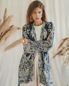 Our Short Kimono offers an easy, relaxed fit, combining comfort with understated elegance. Its fluid silhouette adds a touch of effortless charm to any outfit, making it a versatile piece for both casual days and special moments. Maxi Kaftan, Kaftan Maxi Dress, Cute Lazy Outfits, Deep Blue Sea, Short Kimono, Blue Sea, Mix And Match, Deep Blue, Jaipur