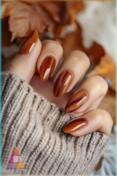 Styling brown nails for fall is easier than you think! One simple way is to incorporate different shades of brown, like pairing dark chocolate with a lighter beige. You can also experiment with textures, such as glossy or matte finishes. Adding subtle details, like gold foil or geometric shapes, can give your nails a modern twist. Whether you prefer short or long nails, brown shades complement all shapes and sizes. These versatile nails can be worn with anything from a casual outfit to an elegan Spring To Fall Nails, Fall Nails For Brown Skin, Fall Nails Multi Colored, Almost Fall Nails, Transitional Fall Nails, Short Almond Nails Fall Colors, Fall Glazed Donut Nails, Almond Gel Nails Fall, Fall Bridesmaid Nails