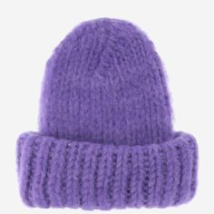 Handmade hat made of wool knitting Lapel Applied logo on the front Purple Made in Finland Composition: 100% wool Knitted Wool Hats One Size Fits Most, Wool Hats For Fall, Warm Wool Brimmed Hat, Winter Wool Hats One Size Fits Most, Wool Beanie For Cold Weather, Winter Hat With Short Brim, Knitted Wool Hats For Fall, Hand Knitted Wool Hats For Fall, One Size Knitted Hat With Short Brim