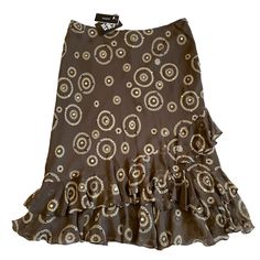 Nwt Alfani Y2k Silk Tiered Sequin Midi Skirt Whimsigoth Size 12 Brown Side Zip Closure Lined Tiered Size 12 New With A Tag Tags: Avant Garden Silk Y2k 00s Vintage Glam Whimsigoth Fairy Fairycore 00s Skirt, Modest Y2k, Brown Vintage Skirt, Brown Fitted Y2k Skirt, Whimsigoth Fairy, Fitted Vintage Brown Mini Skirt, Vintage Brown Tiered Skirt, Cool Skirt, Whimsigoth Style