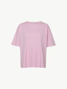 Garçon T shirt - pink – Jeana Sohn Pink Cotton T-shirt For Summer, Pink Cotton Short Sleeve Shirt, Basic Pink Summer Shirt, Basic Pink Cotton Shirt, Pink Crew Neck Shirt For Summer, Pink Cotton Crew Neck Shirt, Pink Crew Neck Summer Shirt, Pink Cotton T-shirt With Short Sleeves, Pink Relaxed Fit Shirt For Spring