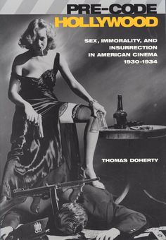 the cover of pre - code hollywood, featuring an image of a woman sitting on a chair