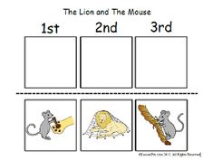 the lion and the mouse worksheet for 1st, 2nd, and 3rd grade